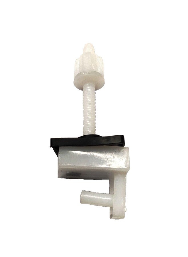 KI BATH FITTINGS مفصلات غطاء مقعد المرحاض من كيه آي، زوج من مفصلات غطاء مقعد المرحاض من نوع باري، صندوق تثبيت بلاستيكي (اللون: أبيض) - Image 3